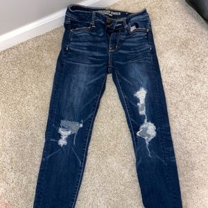 American eagle high wasted skinny jeans
